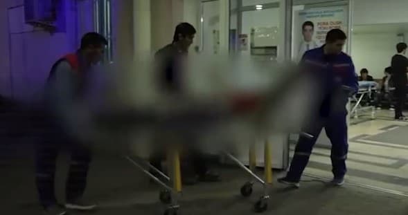 Builder working at a construction site in Tashkent jumps from 3rd floor
