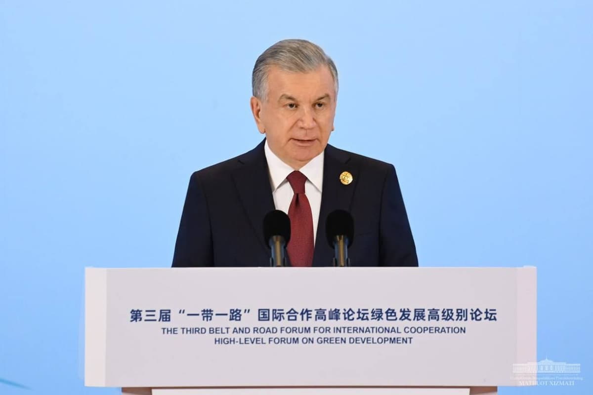 Mirziyoyev Yashil ipak yo‘li doirasidagi xalqaro sa’y-harakatlarni birlashtirishga chaqirdi
