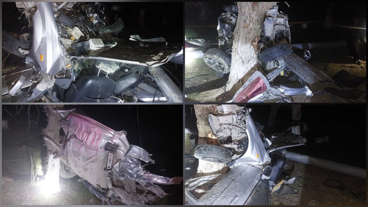 Jizzaxda yuqori tezlikda harakatlangan Lacetti YTHga uchrab ikkiga bo‘linib ketdi. Ikki kishi halok bo‘ldi