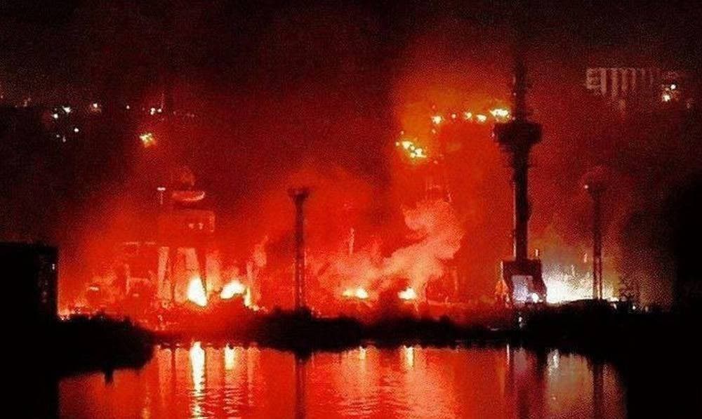Ukraina Sevastopoldagi kema ta’mirlash zavodiga hujum qildi. Ikki kema shikastlangan