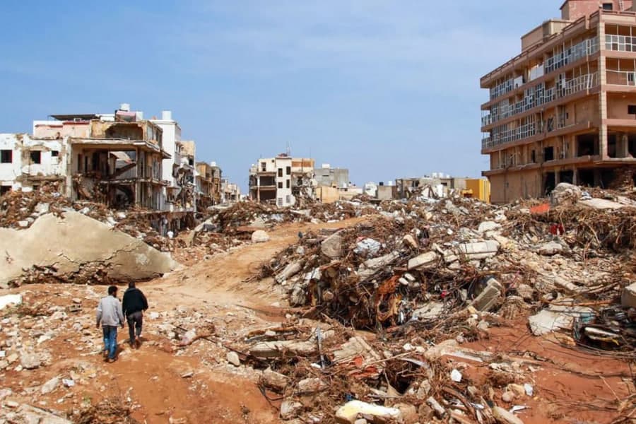 Liviyaning Derna shahrida vayronkor suv toshqinidan so‘ng 35 ming kishi o‘z uylarini tark etishga majbur bo‘lgan - JSST