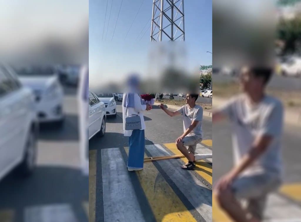 Тошкентда йўлнинг қатнов қисмида пранк уюштирган йигитлар 3 суткага қамалди