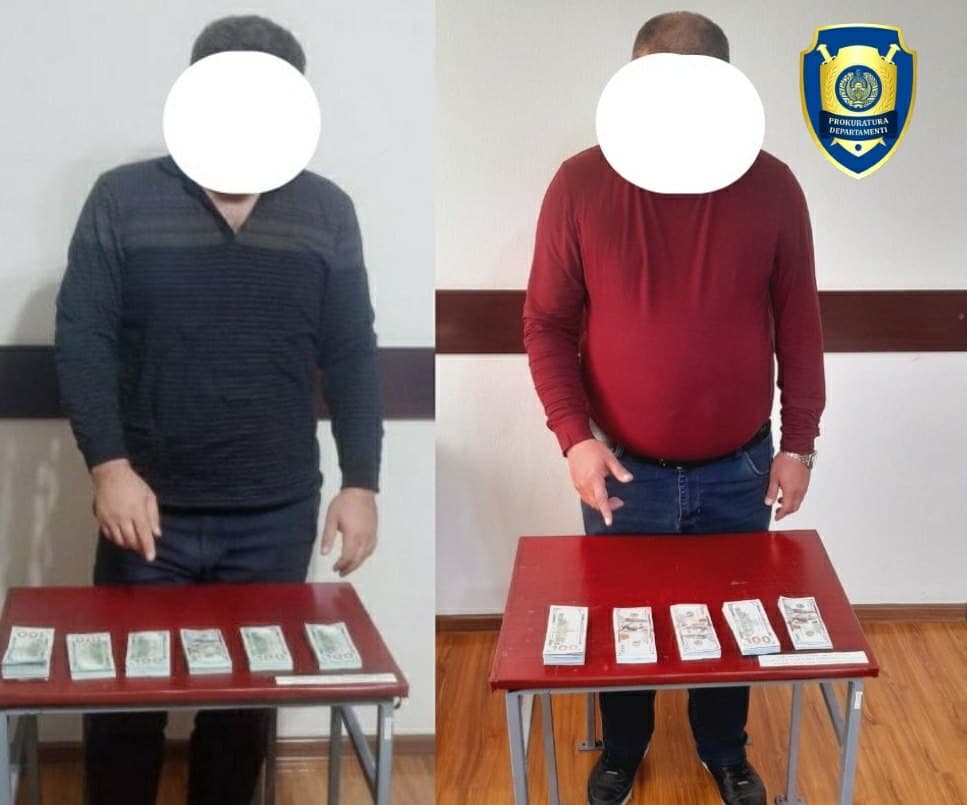 Urganch tumani hokimi o‘rinbosari 43 ming dollar pora bilan ushlandi