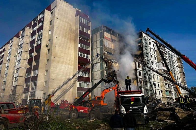 Россия нанесла массированный ракетный удар по городам Украины