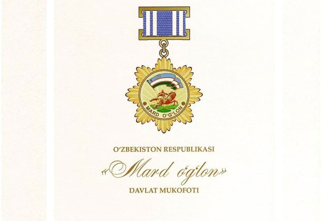 Bir guruh yigitlar «Mard o‘g‘lon» davlat mukofoti bilan taqdirlandi