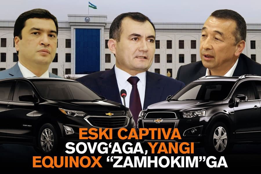 «Эски Captiva ўрнига янги Equinox» – Қашқадарё вилояти ҳокимлиги хизмат машиналари ҳақида