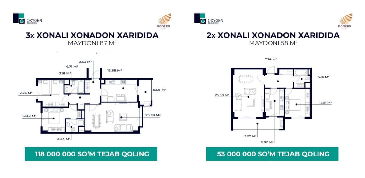 25% gaça çegirmada xonadon xarid qiling!