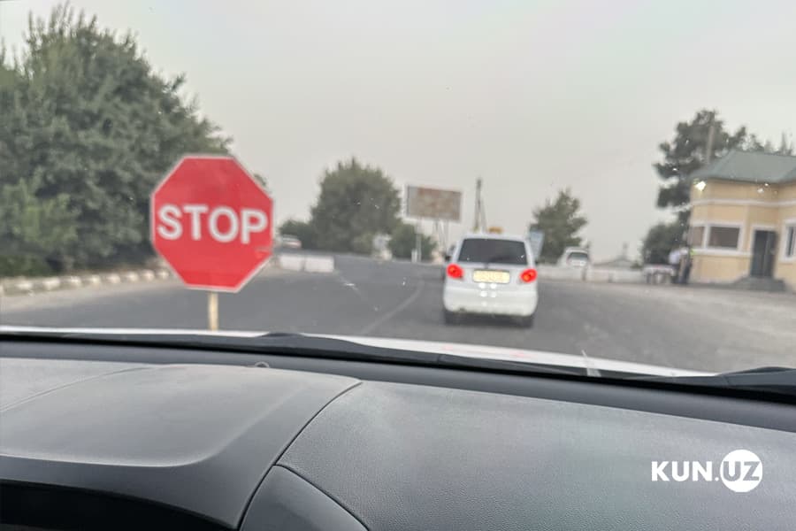 Traffic police posts reappear between districts in Surkhandarya region