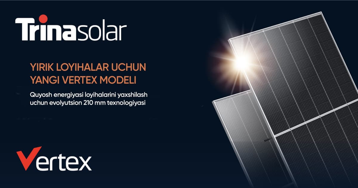 Özbekistonda kiçik quyoş energetikasini rivojlantirişning yangi bosqiçi
