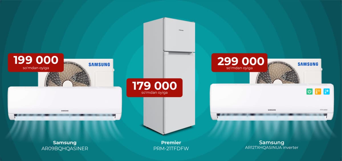 Maishiy texnika mahsulotlarining narxlari 50% gacha arzonlashadi