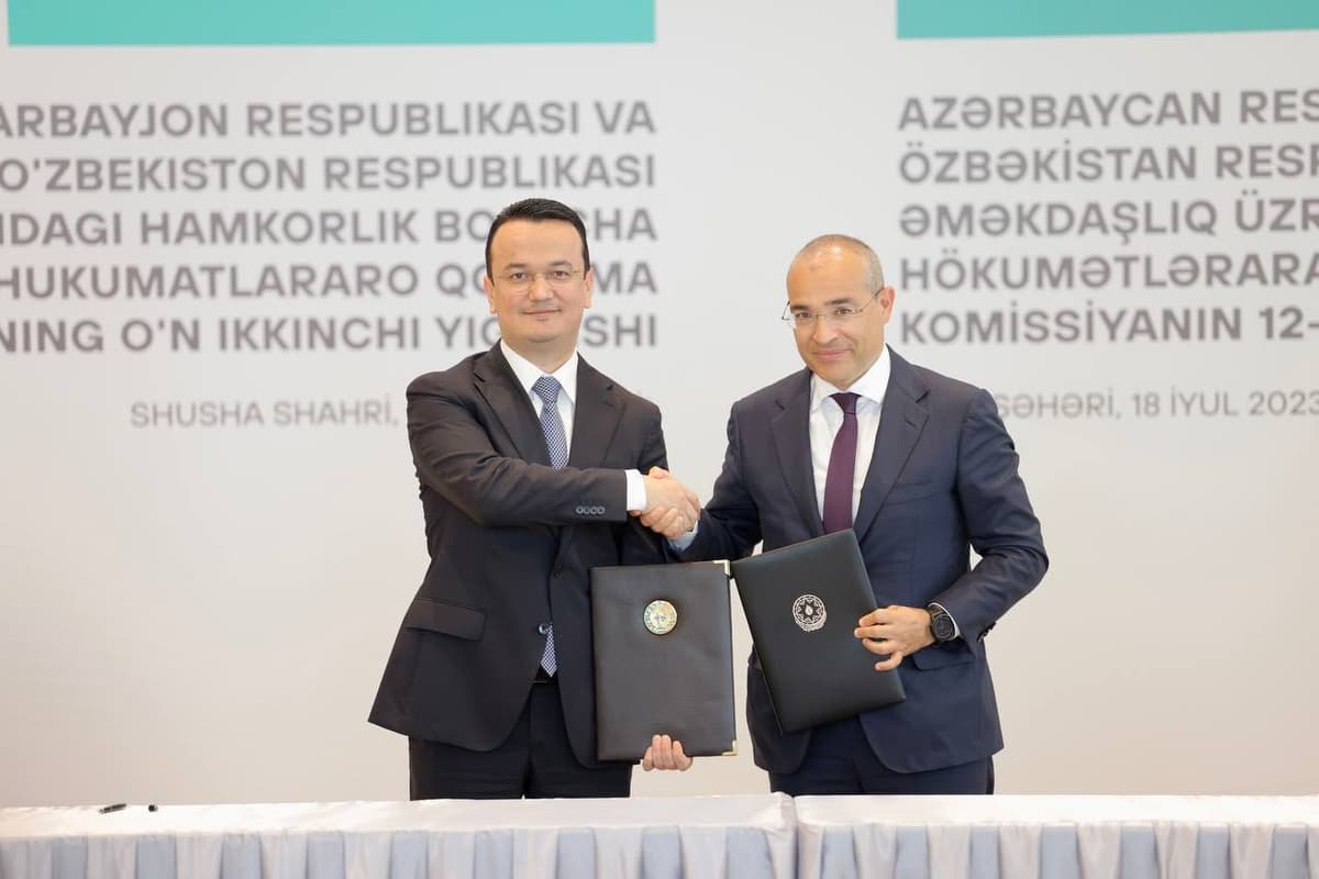 Uzbekistan, Azerbaijan to increase volume of mutual trade to $1 billion