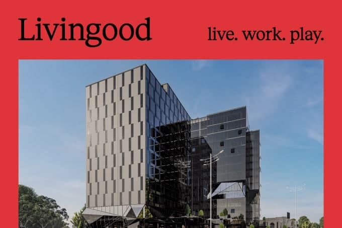 Mixed-use Livingood majmuasidan Live. Work. Play. konsepti