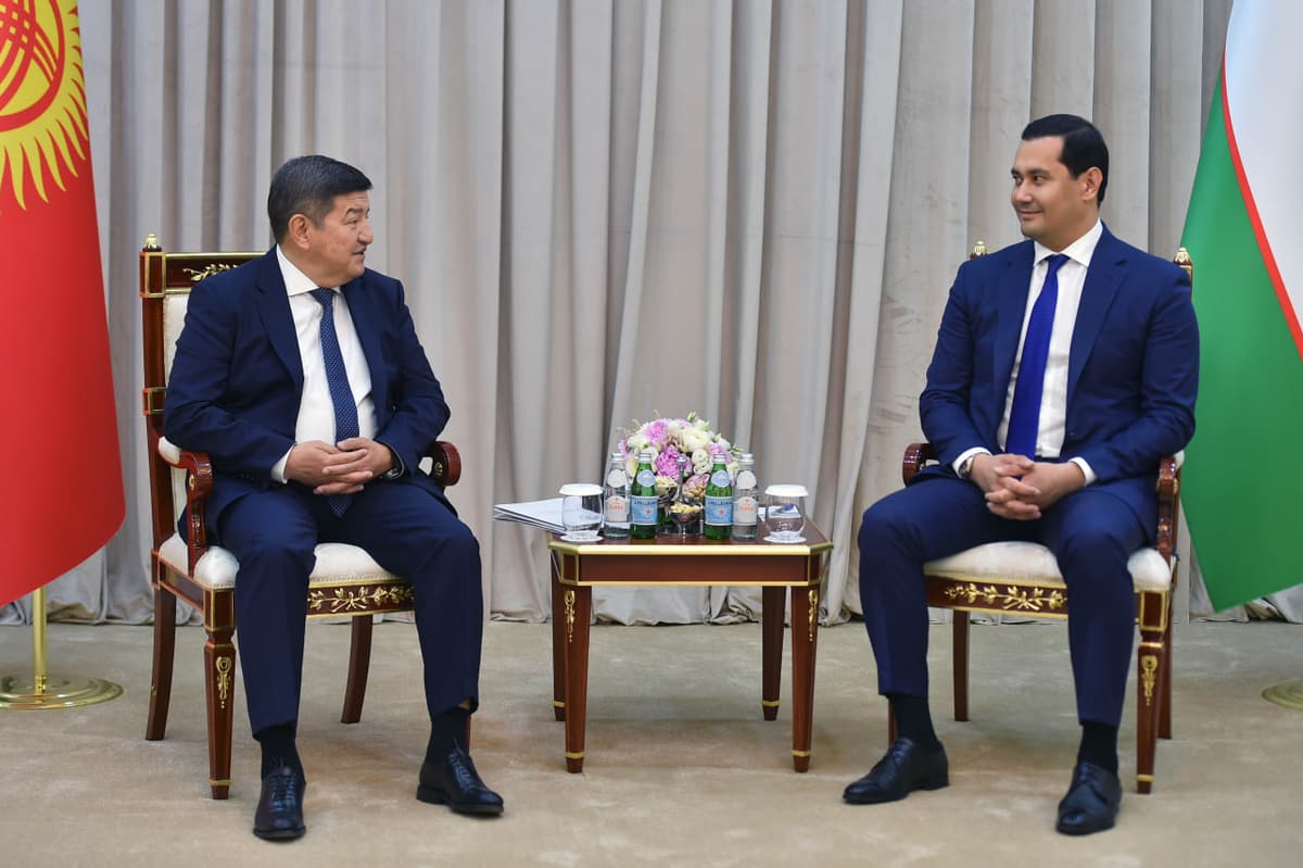 Sardor Umurzakov and Akylbek Japarov discuss topical issues of cooperation