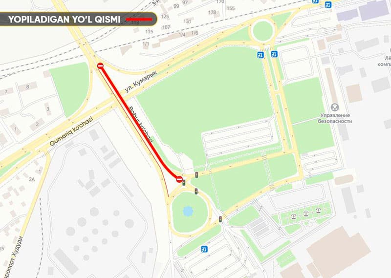 Мост перед аэропортом в Ташкенте будет частично закрыт