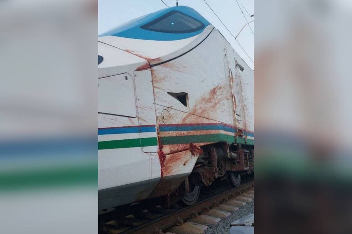 Samarqandda “Afrosiyob” poyezdi lokomotividagi qon izlariga izoh berildi